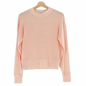 J Crew Soft Pink Relaxed Crew Neck Sweater